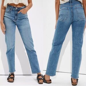 American Eagle 90s Boyfriend Button Fly Jeans Size 2